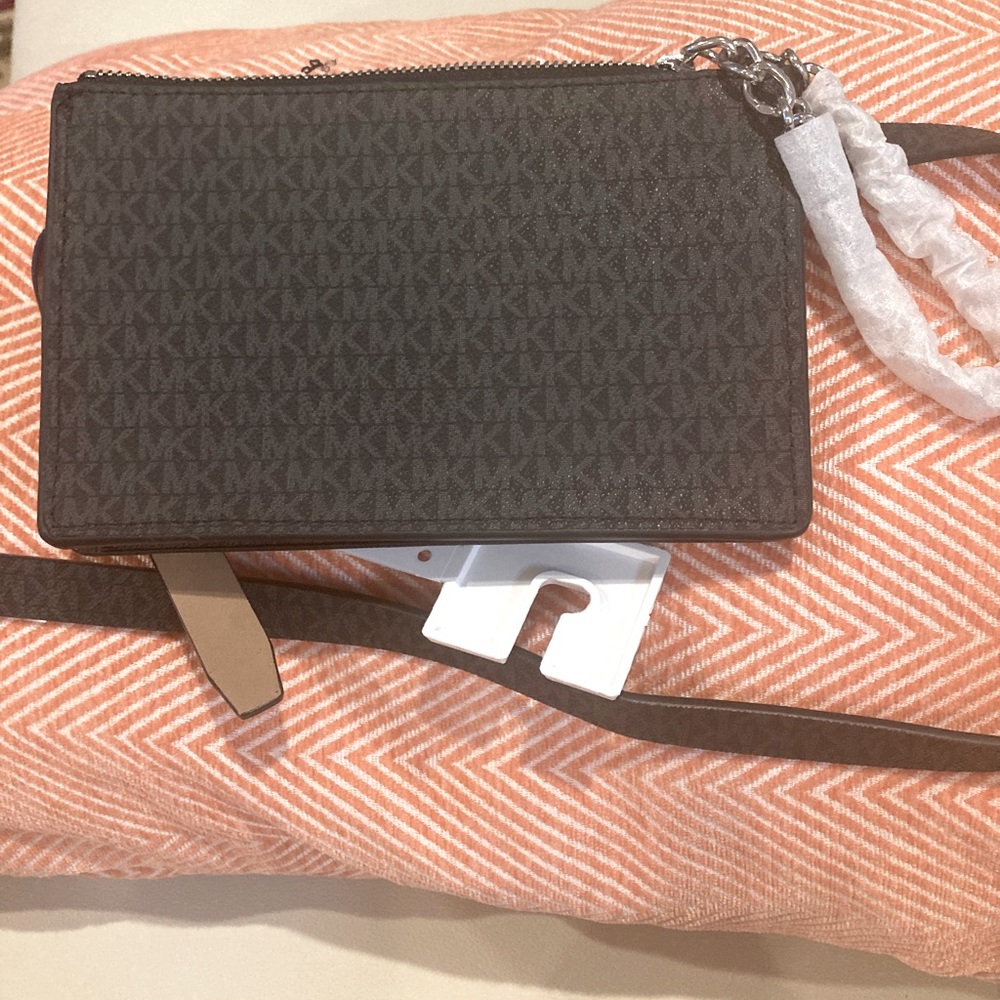 BN Michael Kors Signature, Logo Leather Belt Bag